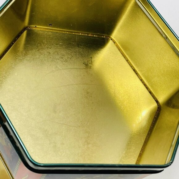 Limited Vintage Milky Way 12 Days Christmas Song Canister Tin Box Hexagon 1999 - Picture 7 of 10